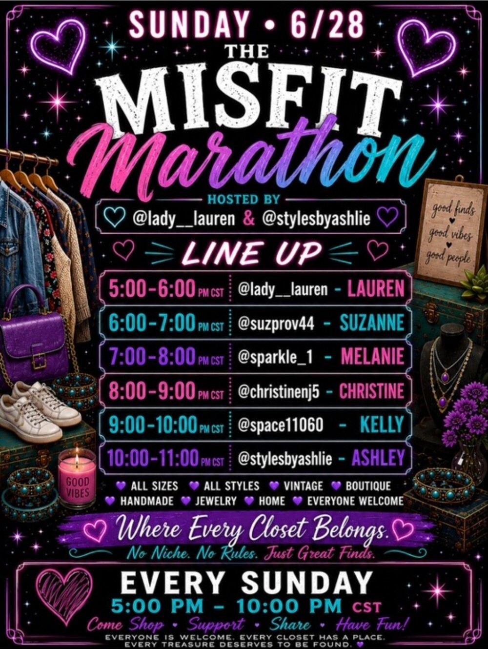 The Misfit Marathon- 1 Hour Solo Show - Picture 1 of 1